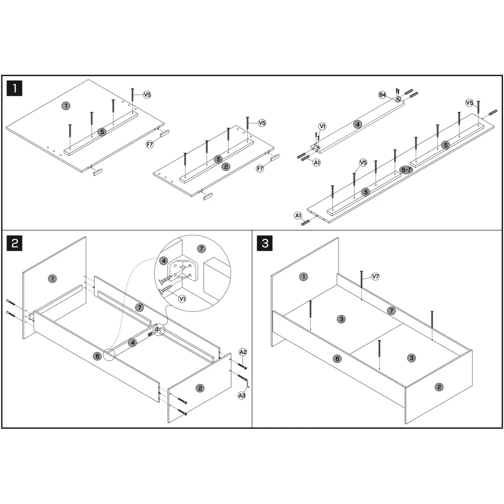 Фото 9 Кровать Adore Trendline Series 96x89x195 см ДСП цвет сонома Фото 9 Кровать Adore Trendline Series 96x89x195 см ДСП цвет сонома