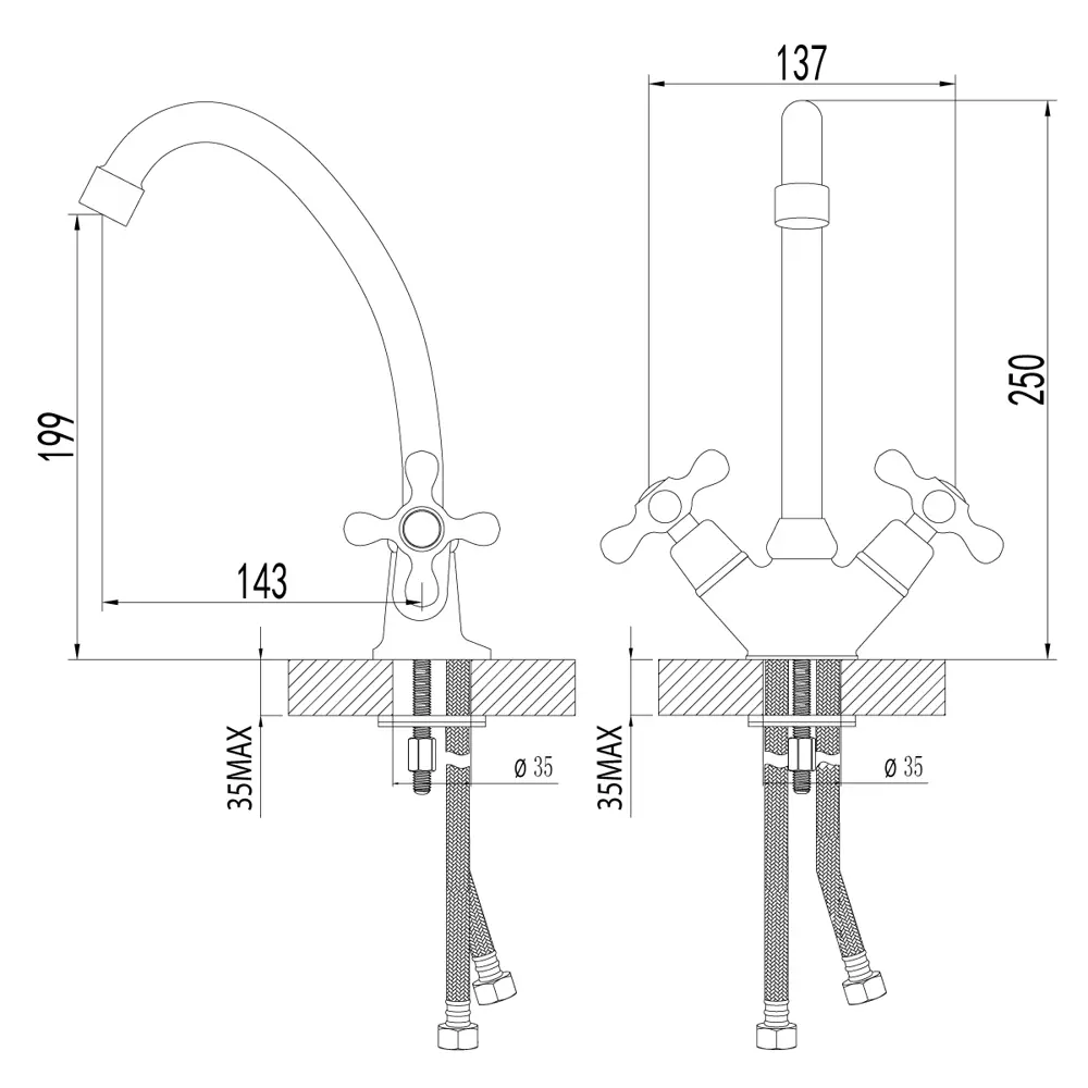 Фото 3 Смеситель для кухни LEMARK «STANDARD» LM2104C Фото 3 Смеситель для кухни LEMARK «STANDARD» LM2104C