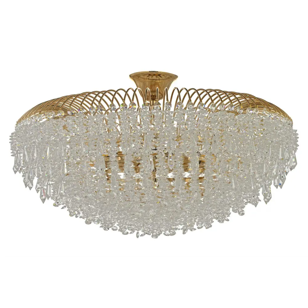 Фото Люстра на штанге Arti lampadari Delia gold Al_delia_e_1.3.60.105_g 10 ламп 22.2 м² цвет прозрачный/золотой Фото Люстра на штанге Arti lampadari Delia gold Al_delia_e_1.3.60.105_g 10 ламп 22.2 м² цвет прозрачный/золотой