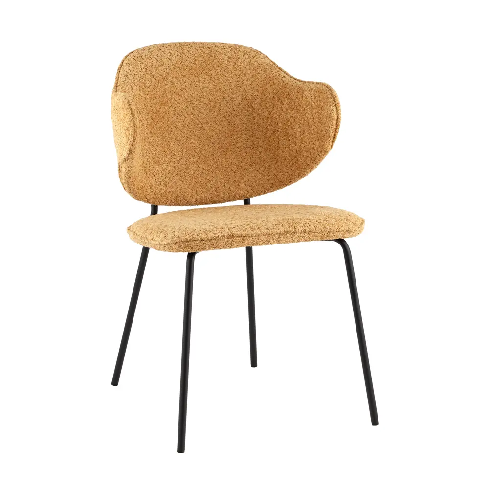 Фото Стул Stool group Bellamy 49x82x44 см ткань цвет букле охра Фото Стул Stool group Bellamy 49x82x44 см ткань цвет букле охра