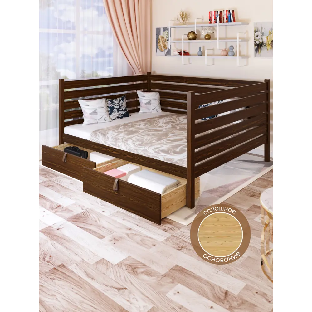 Фото 6 Кровать Solarius Tahta-spin160-170temd-full-2yash 170 x 101 x 180 см сосна цвет коричневый Фото 6 Кровать Solarius Tahta-spin160-170temd-full-2yash 170 x 101 x 180 см сосна цвет коричневый
