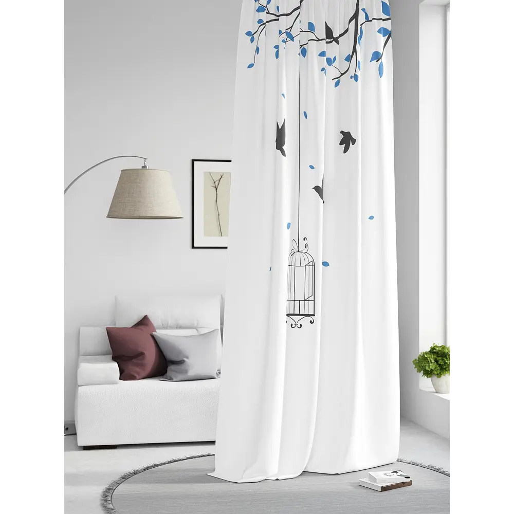 Фото Штора на шторной ленте Comfy Way Нилсти - 118 CW593118-260, 260x150 см, цвет белый Фото Штора на шторной ленте Comfy Way Нилсти - 118 CW593118-260, 260x150 см, цвет белый