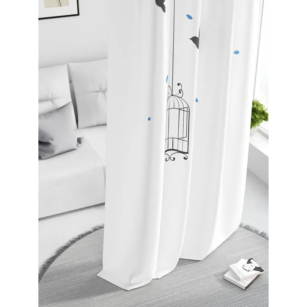 Фото 3 Штора на шторной ленте Comfy Way Нилсти - 118 CW593118-260, 260x150 см, цвет белый Фото 3 Штора на шторной ленте Comfy Way Нилсти - 118 CW593118-260, 260x150 см, цвет белый