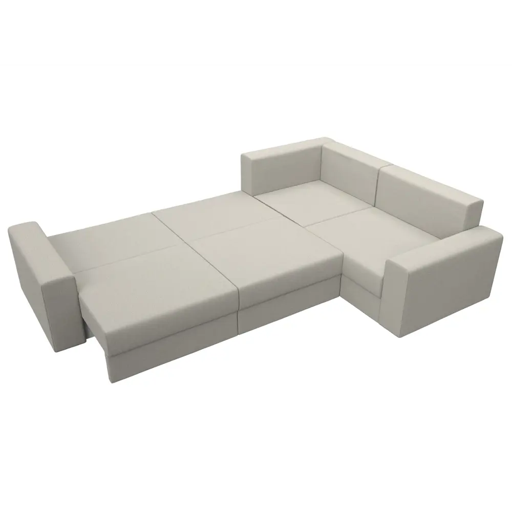 Фото 7 Диван угловой Майами Long правый угол Лига диванов 122905 330x96x230 см рогожка цвет амур 02 бежевый