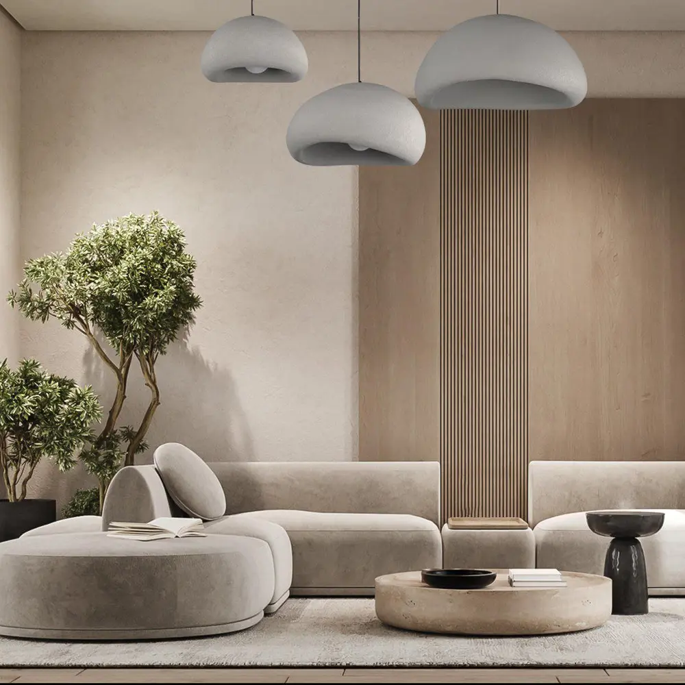 Фото 7 Светильник подвесной Loft It Stone 10252_400 grey 1 лампа 2 м² цвет серый Фото 7 Светильник подвесной Loft It Stone 10252_400 grey 1 лампа 2 м² цвет серый