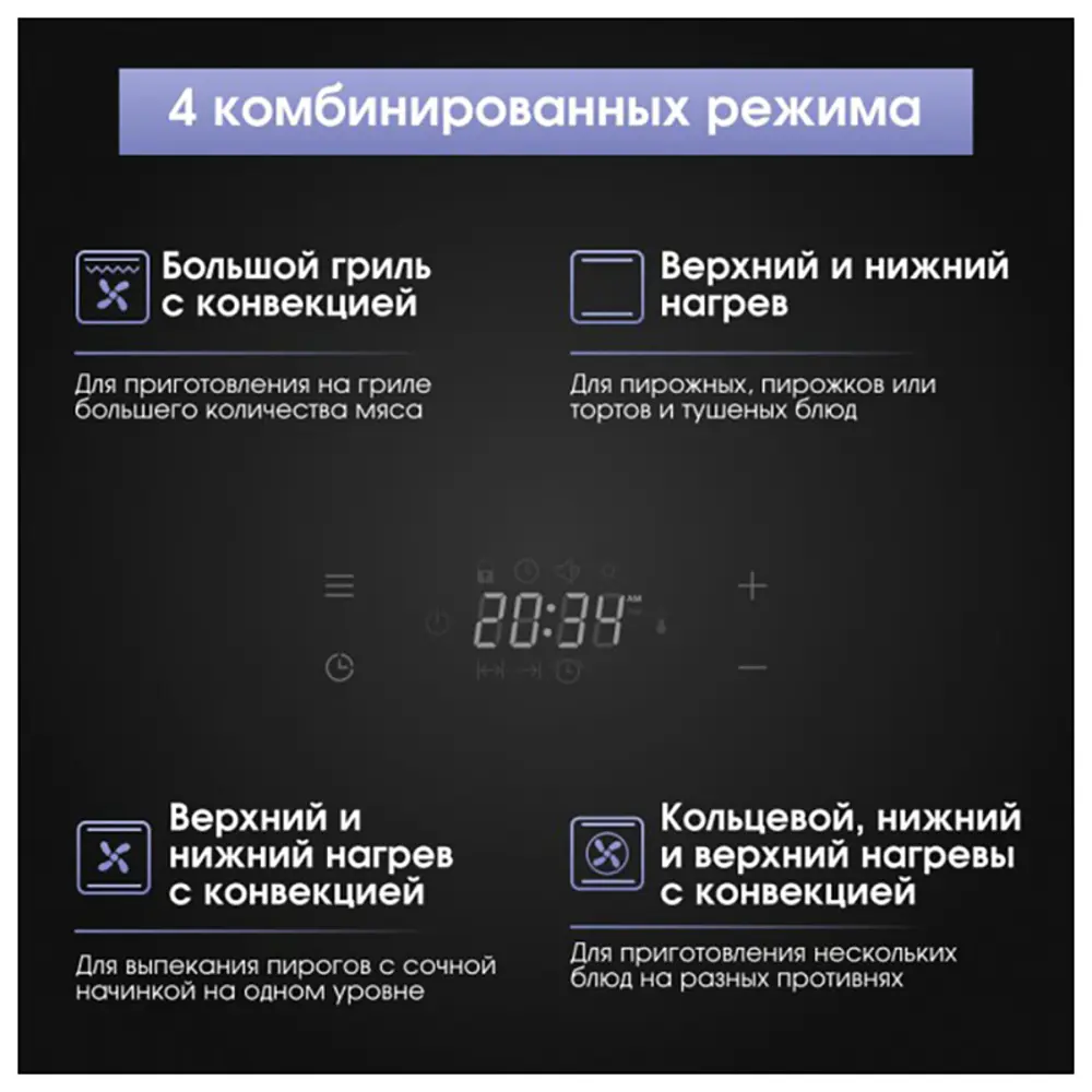 Фото 8 Встраиваемый духовой шкаф Zigmund & Shtain E 149 W 59.50x59.50x54.70 см цвет белый Фото 8 Встраиваемый духовой шкаф Zigmund & Shtain E 149 W 59.50x59.50x54.70 см цвет белый