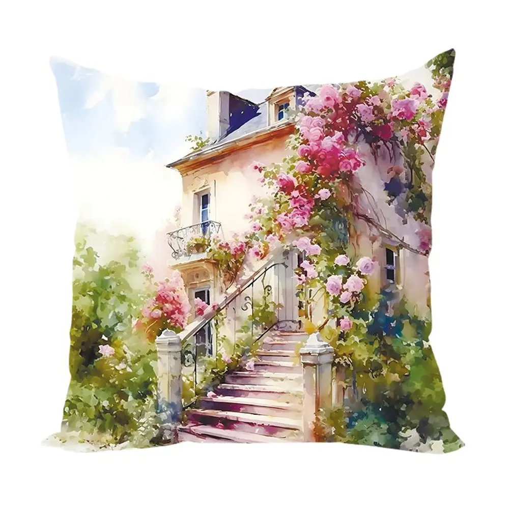 Фото Подушка декоративная Zaberite Греческий сад 3872, 40x40 см Фото Подушка декоративная Zaberite Греческий сад 3872, 40x40 см