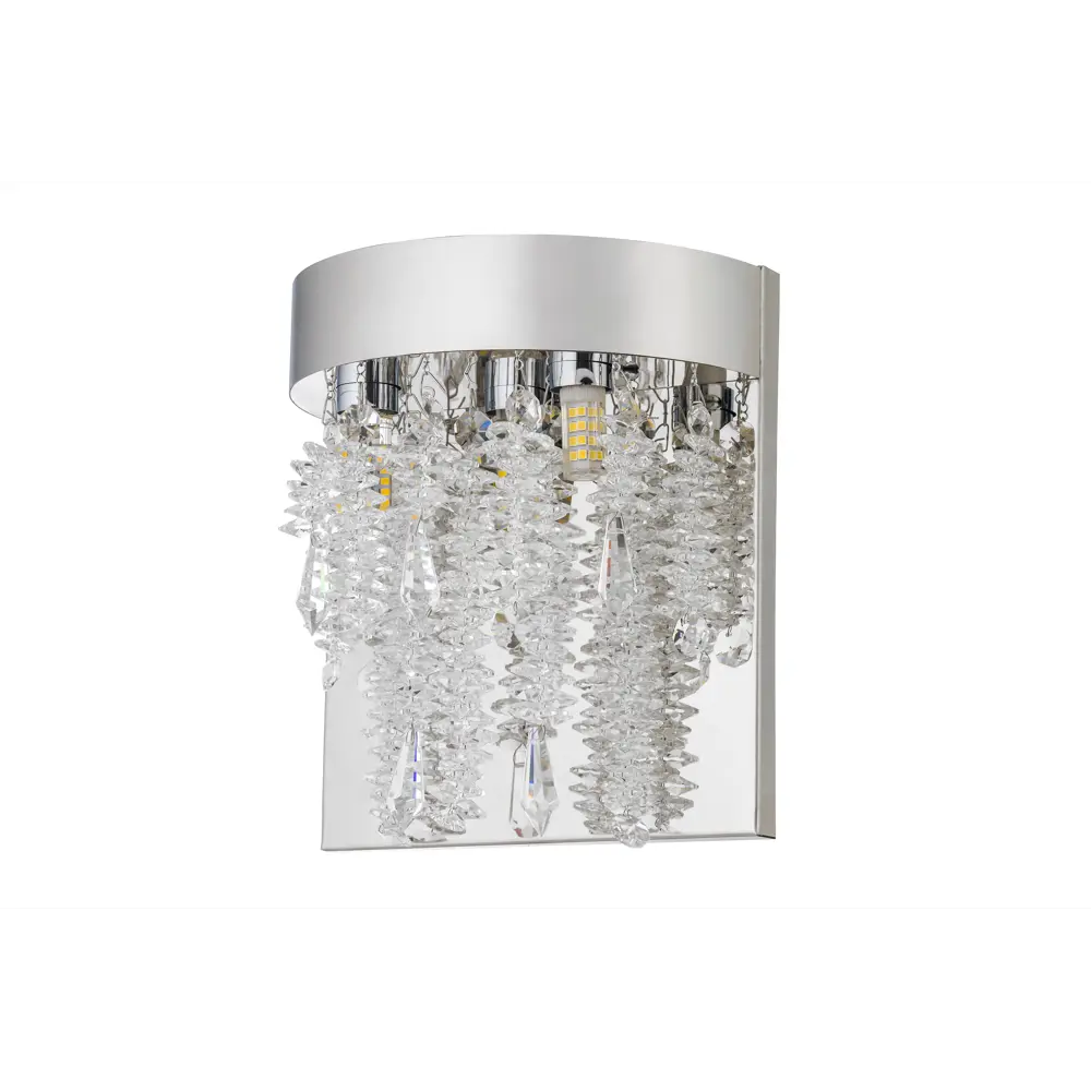Фото Настенный светильник Arti lampadari Flusso nickel h 2.18.107 n цвет прозрачный/никель Фото Настенный светильник Arti lampadari Flusso nickel h 2.18.107 n цвет прозрачный/никель