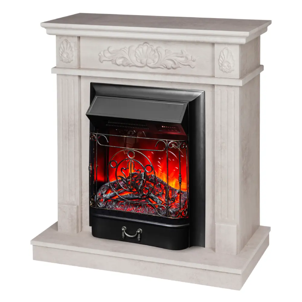 Фото 2 Каминокомплект Realflame Adelaida с очагом Majestic Lux BL 1550Вт светло-бежевый Фото 2 Каминокомплект Realflame Adelaida с очагом Majestic Lux BL 1550Вт светло-бежевый