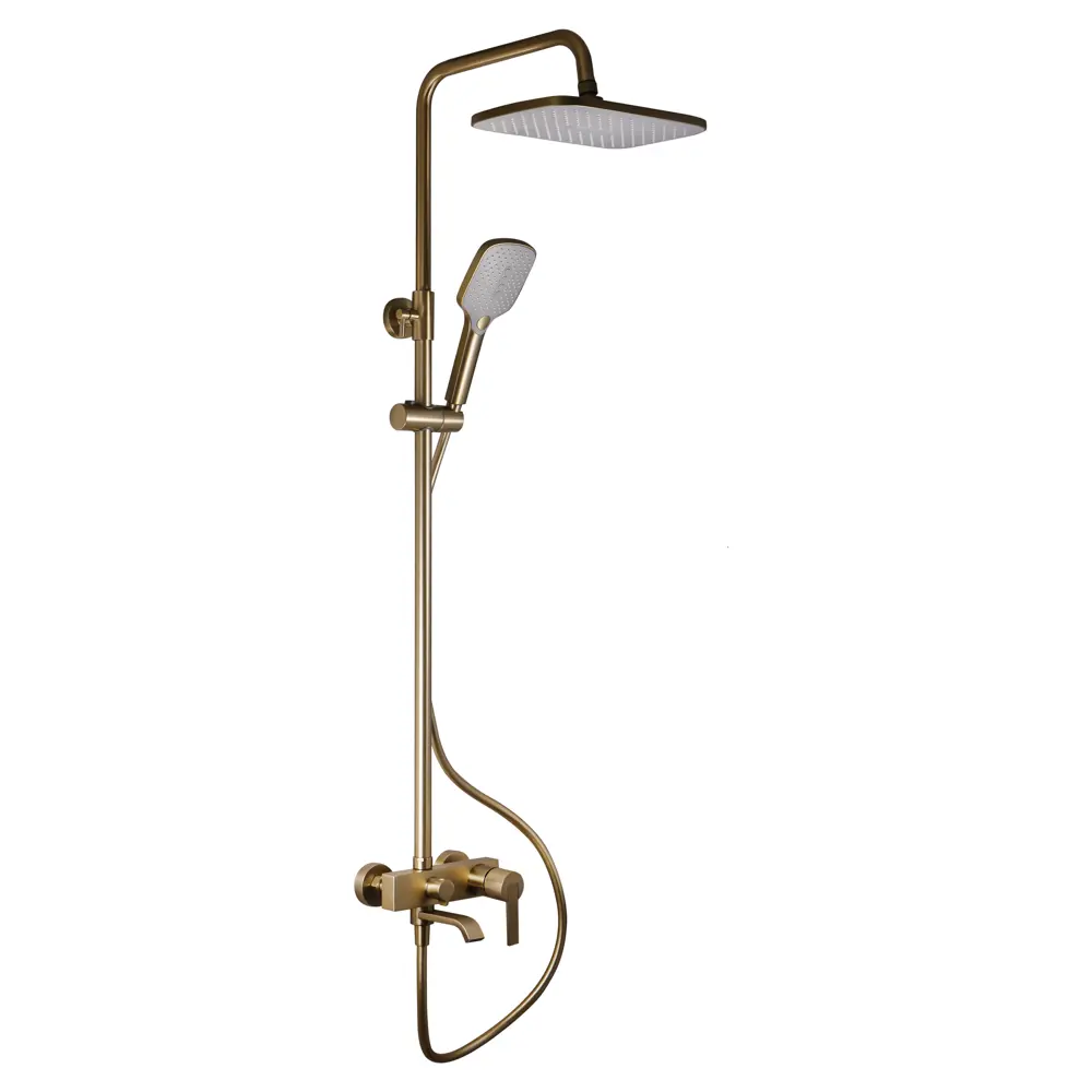 Фото 5 Душевая стойка Maxonor pure life Pl2484-6 2 режимная цвет золото