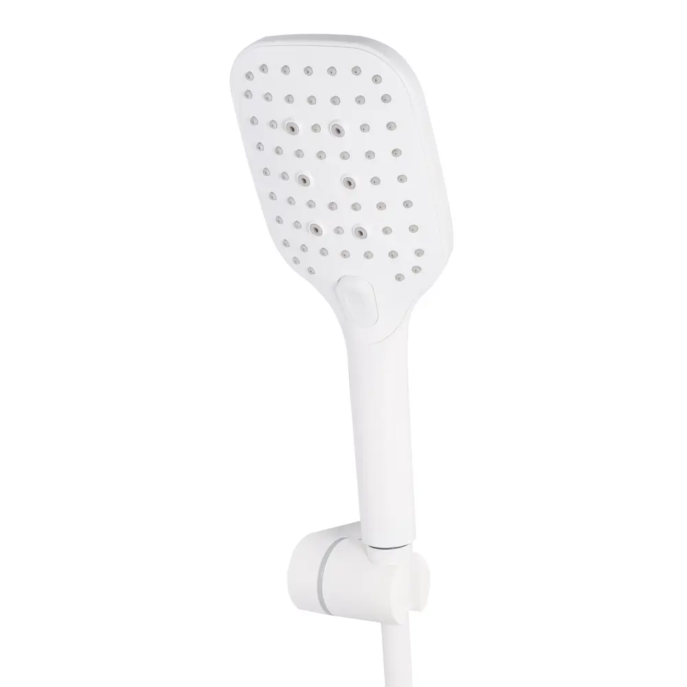 Фото 3 Смеситель для ванны Maxonor pure life Pl3287-8 однорычажный с душевой лейкой цвет белый, белый матовый Фото 3 Смеситель для ванны Maxonor pure life Pl3287-8 однорычажный с душевой лейкой цвет белый, белый матовый