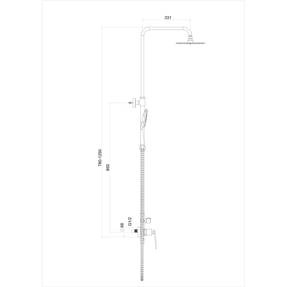 Фото 10 Душевая стойка Maxonor pure life Asket PL2496-8 3 режимная цвет белый Фото 10 Душевая стойка Maxonor pure life Asket PL2496-8 3 режимная цвет белый