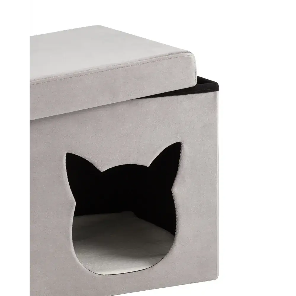 Фото 8 Пуф ткань ПВХ Stool Group Store Pet HS-PT55 V15 BOX2, 38x38 см, цвет серый Фото 8 Пуф ткань ПВХ Stool Group Store Pet HS-PT55 V15 BOX2, 38x38 см, цвет серый