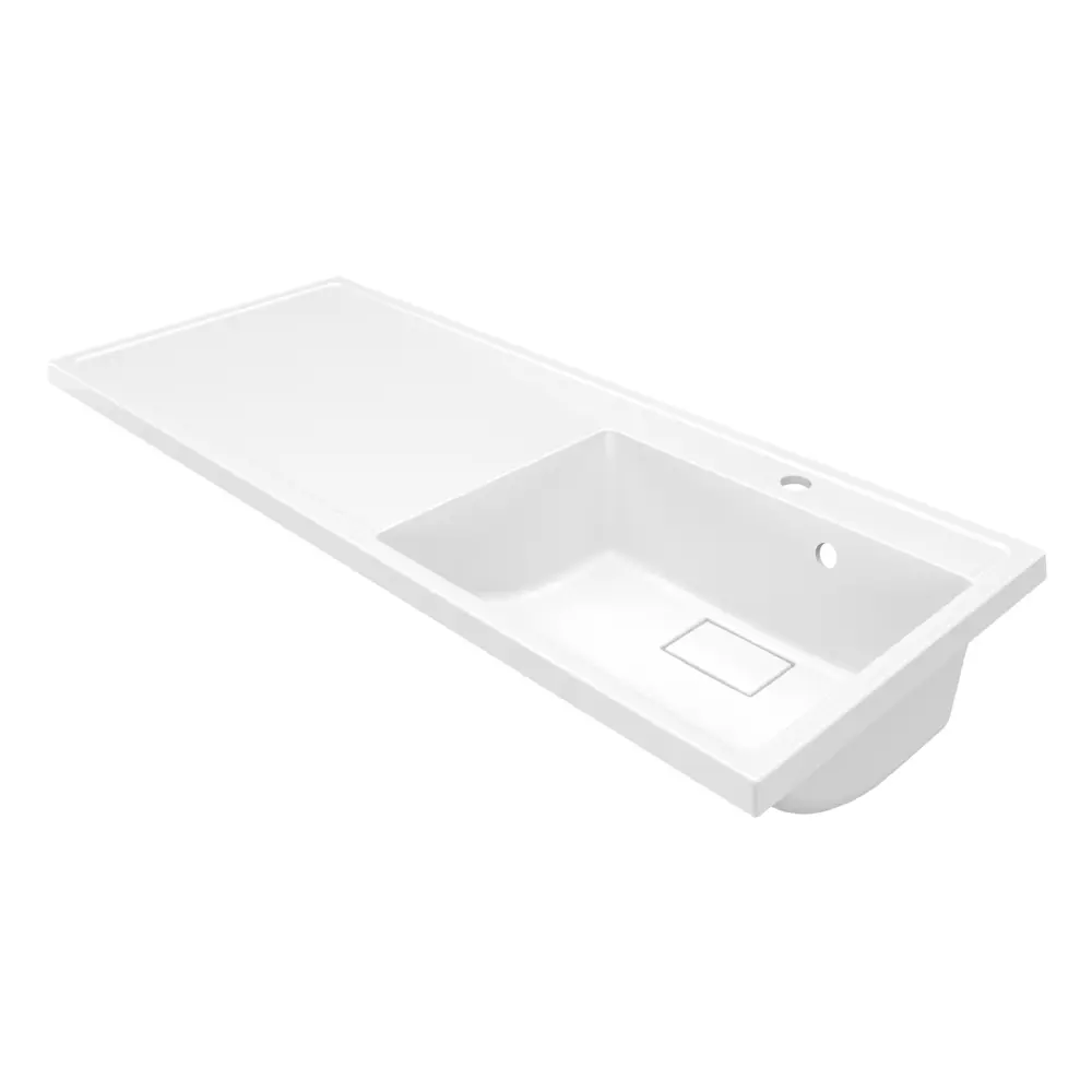 Фото 6 Тумба с раковиной под стиральную машину напольная Uperwood Magenta 60x120 см белая с дверцами правая Фото 6 Тумба с раковиной под стиральную машину напольная Uperwood Magenta 60x120 см белая с дверцами правая