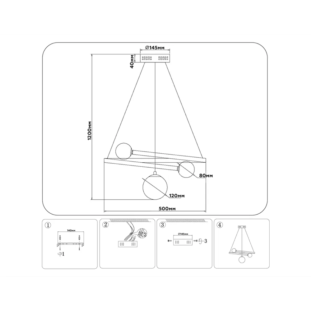 Фото 7 Светильник подвесной светодиодный Ambrella Light AMBR_FL66303 Comfort с пультом 6.34 м² регулируемый белый свет цвет черный/белый Фото 7 Светильник подвесной светодиодный Ambrella Light AMBR_FL66303 Comfort с пультом 6.34 м² регулируемый белый свет цвет черный/белый