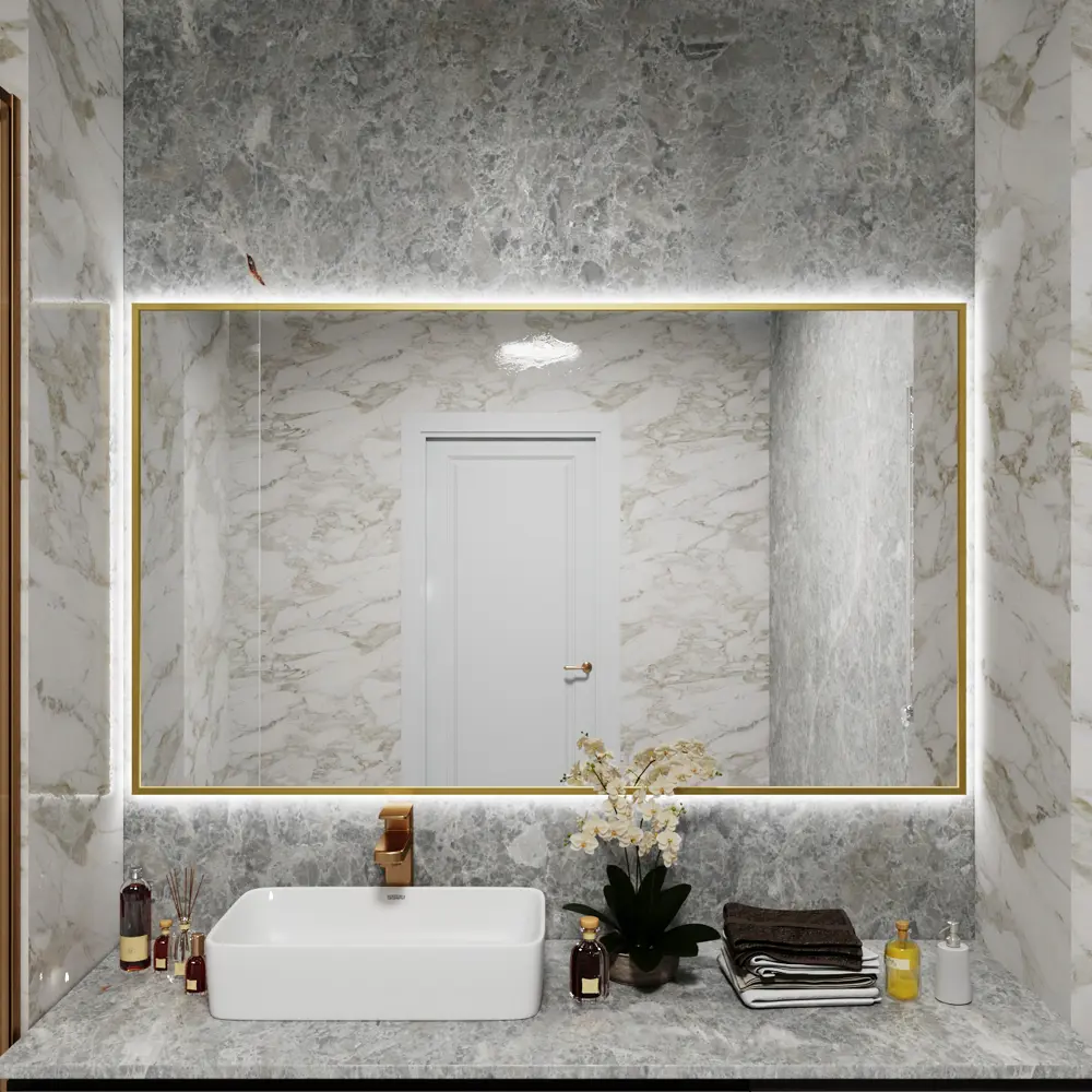 Фото 2 Зеркало со встроенной подсветкой One mirror 14090зсх 90x140 см Фото 2 Зеркало со встроенной подсветкой One mirror 14090зсх 90x140 см