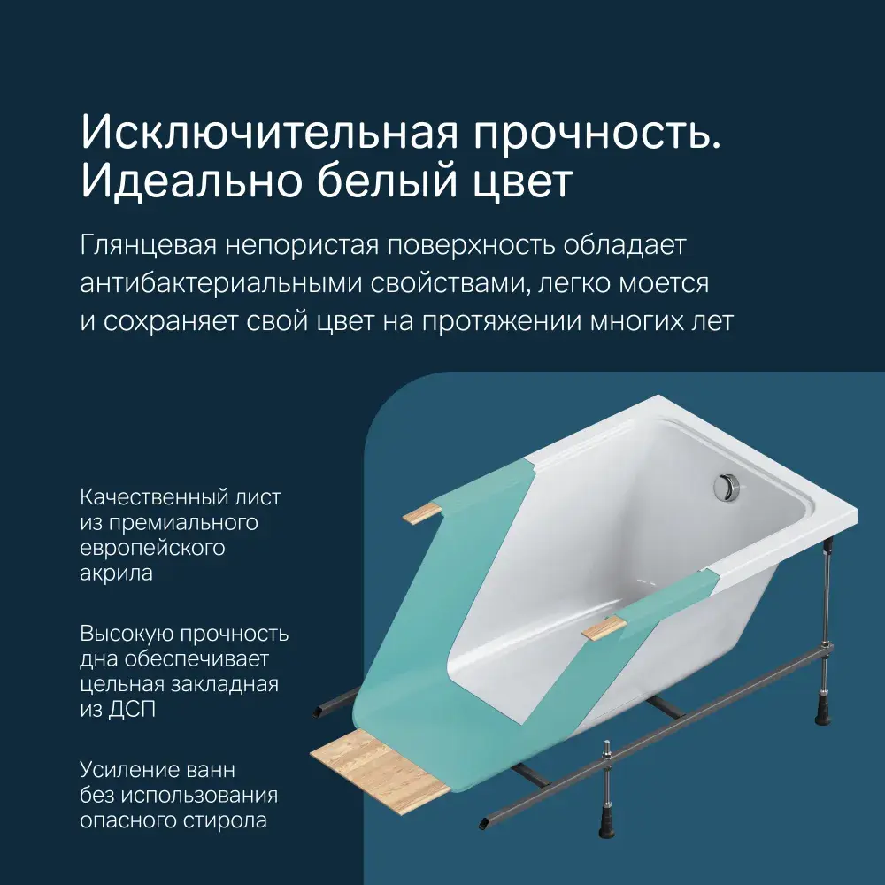 Фото 8 Прямоугольная ванна Am.pm Gem W90A-150-070W-A1_7214 акрил 150х70см Фото 8 Прямоугольная ванна Am.pm Gem W90A-150-070W-A1_7214 акрил 150х70см