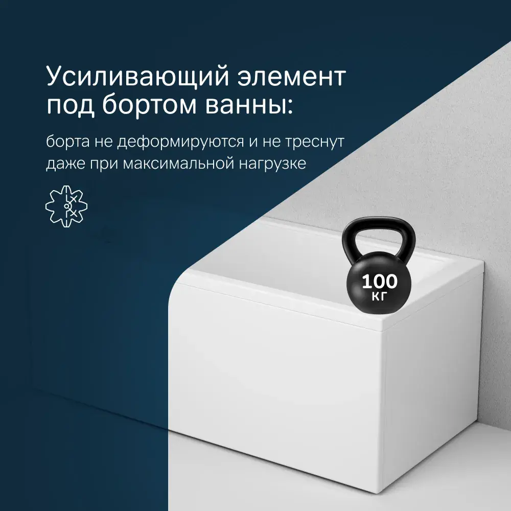 Фото 5 Прямоугольная ванна Am.pm Gem W90A-150-070W-A1_7214 акрил 150х70см Фото 5 Прямоугольная ванна Am.pm Gem W90A-150-070W-A1_7214 акрил 150х70см