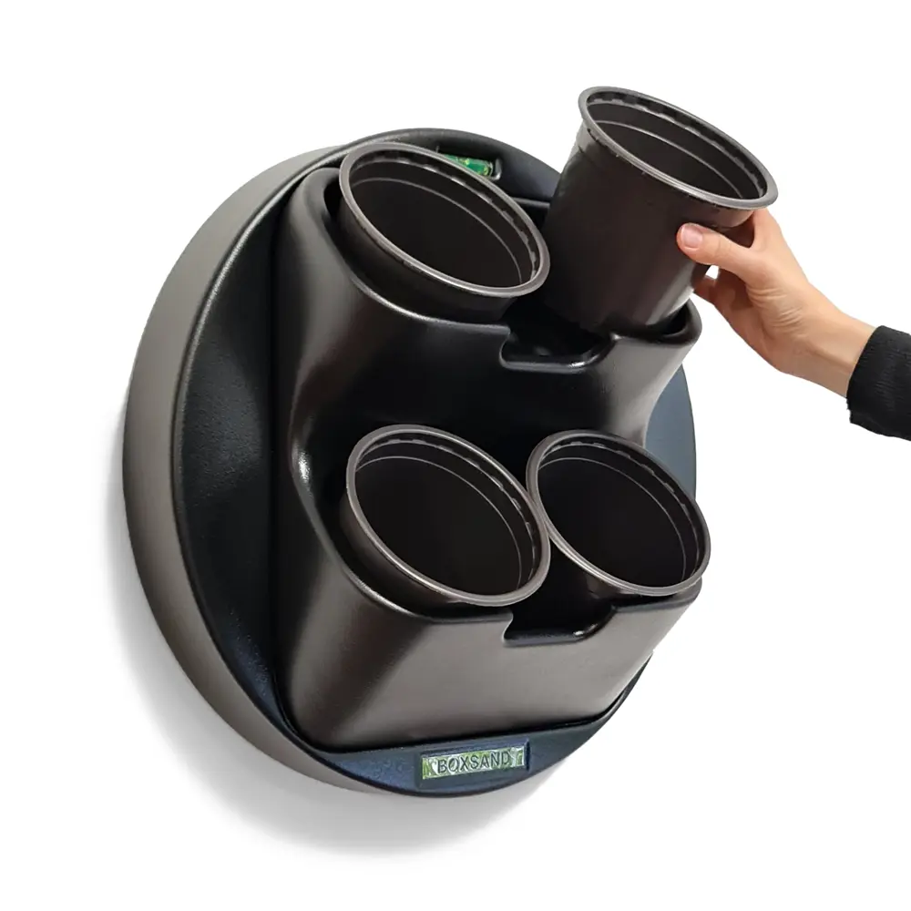 Фото 6 Фитомодуль Boxsand ring вместимость 4 растения цвет черный Фото 6 Фитомодуль Boxsand ring вместимость 4 растения цвет черный