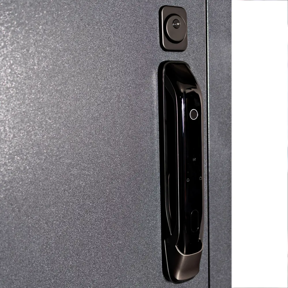 Фото 6 Входная дверь Unicorn Terminal smart левый 205x96см графит букле/бетон серый Фото 6 Входная дверь Unicorn Terminal smart левый 205x96см графит букле/бетон серый