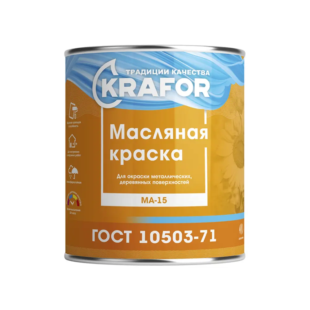 Фото Масляная краска KRAFOR 26322 бежевая 25 кг Фото Масляная краска KRAFOR 26322 бежевая 25 кг