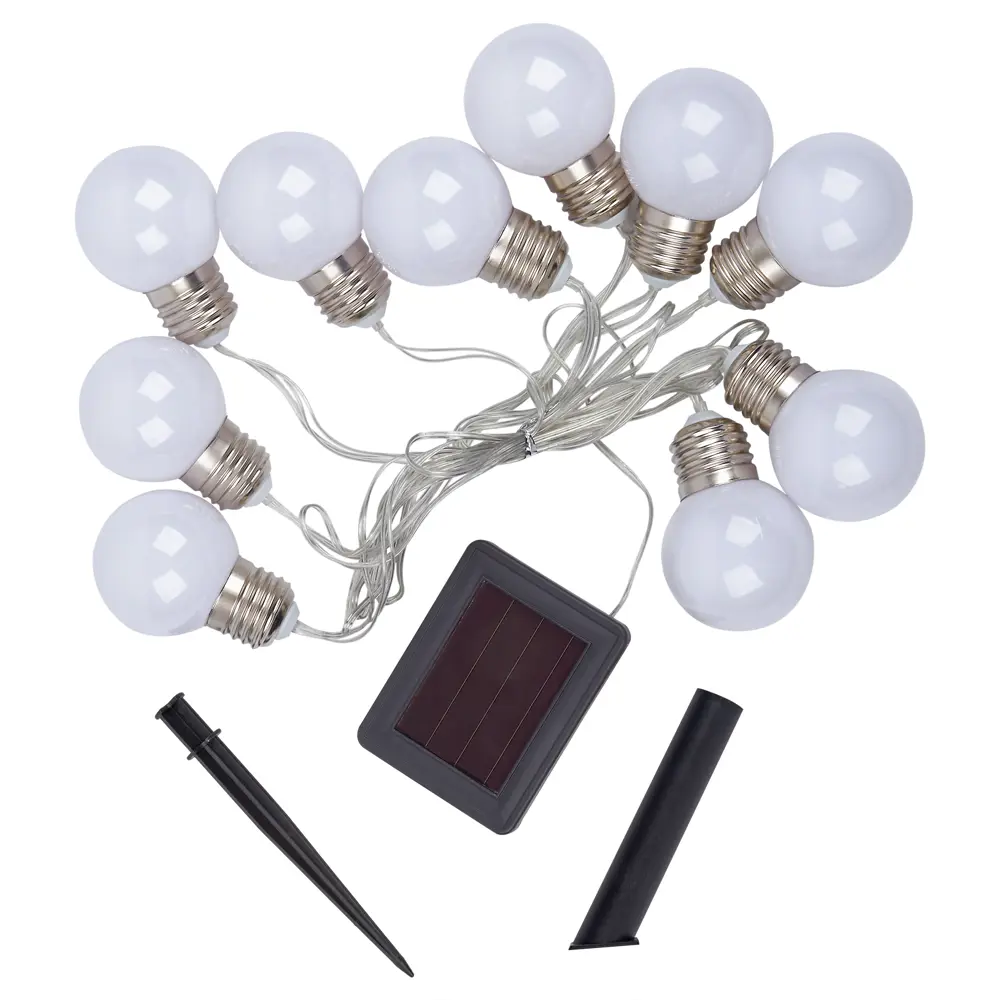 Фото 3 Гирлянда на солнечной батарее Uniel USL-S-126/PT1800 FROST BULBS Матовые лампочки 1.8 м цвет теплый белый Фото 3 Гирлянда на солнечной батарее Uniel USL-S-126/PT1800 FROST BULBS Матовые лампочки 1.8 м цвет теплый белый