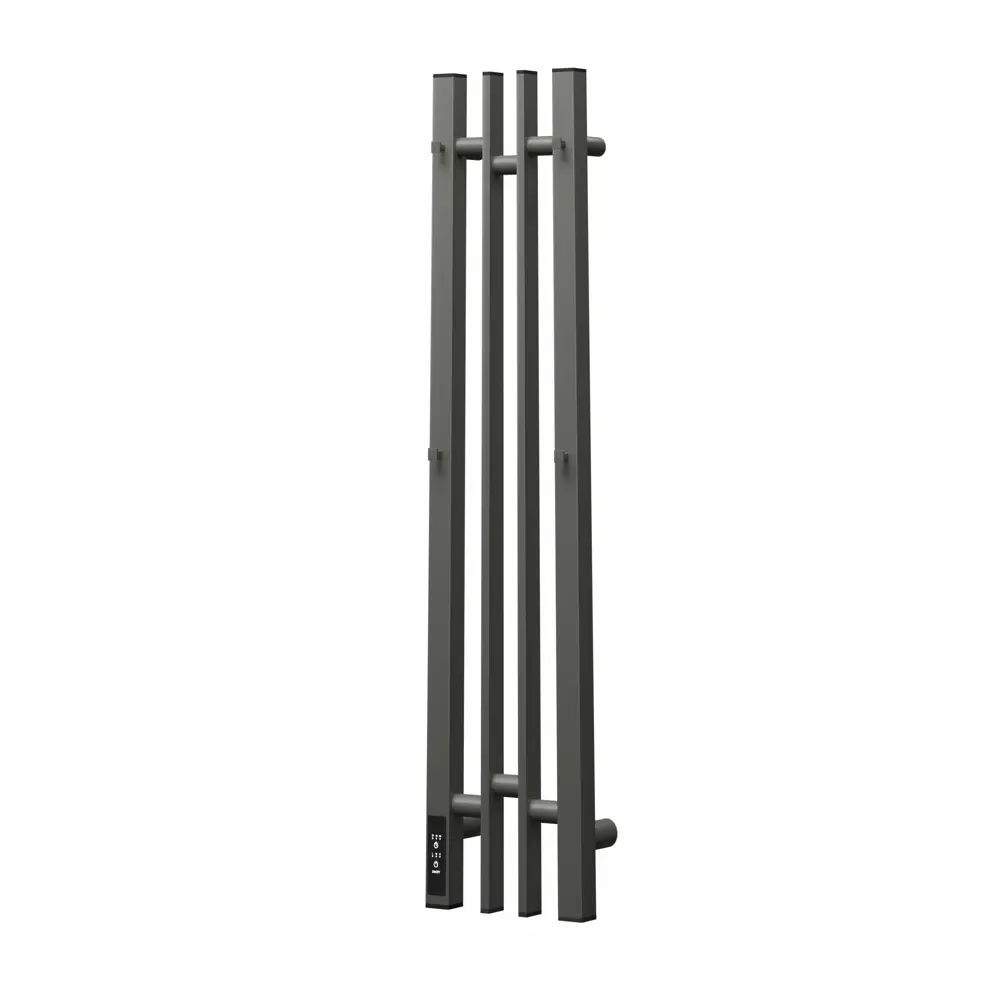 Фото 2 Полотенцесушитель электрический Point Moonstone PNMS728GB П2 140x800 мм 100 Вт с терморегулятором I-образный цвет графит блеск Фото 2 Полотенцесушитель электрический Point Moonstone PNMS728GB П2 140x800 мм 100 Вт с терморегулятором I-образный цвет графит блеск