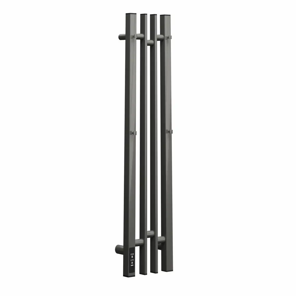 Фото Полотенцесушитель электрический Point Moonstone PNMS728GB П2 140x800 мм 100 Вт с терморегулятором I-образный цвет графит блеск Фото Полотенцесушитель электрический Point Moonstone PNMS728GB П2 140x800 мм 100 Вт с терморегулятором I-образный цвет графит блеск