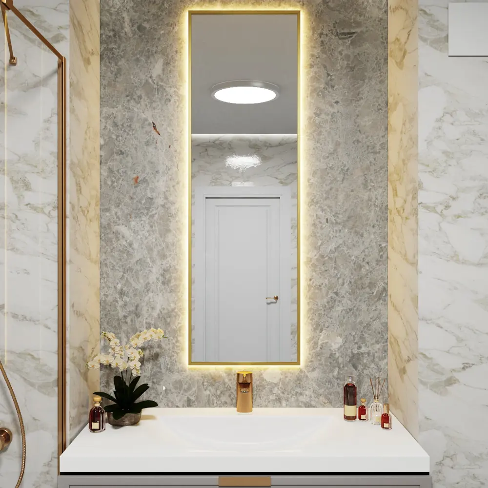 Фото Зеркало со встроенной подсветкой One mirror 14040зст 40x140 см
