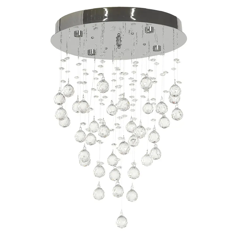 Фото Люстра потолочная Arti lampadari Flusso nickel Al_flusso_h_1.4.35.615_n 4 лампы 8.9 м² цвет прозрачный/матовый Фото Люстра потолочная Arti lampadari Flusso nickel Al_flusso_h_1.4.35.615_n 4 лампы 8.9 м² цвет прозрачный/матовый
