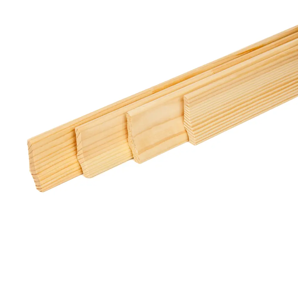 Фото Плинтус Timber&style Евро 1500x50x1500мм сосна Фото Плинтус Timber&style Евро 1500x50x1500мм сосна