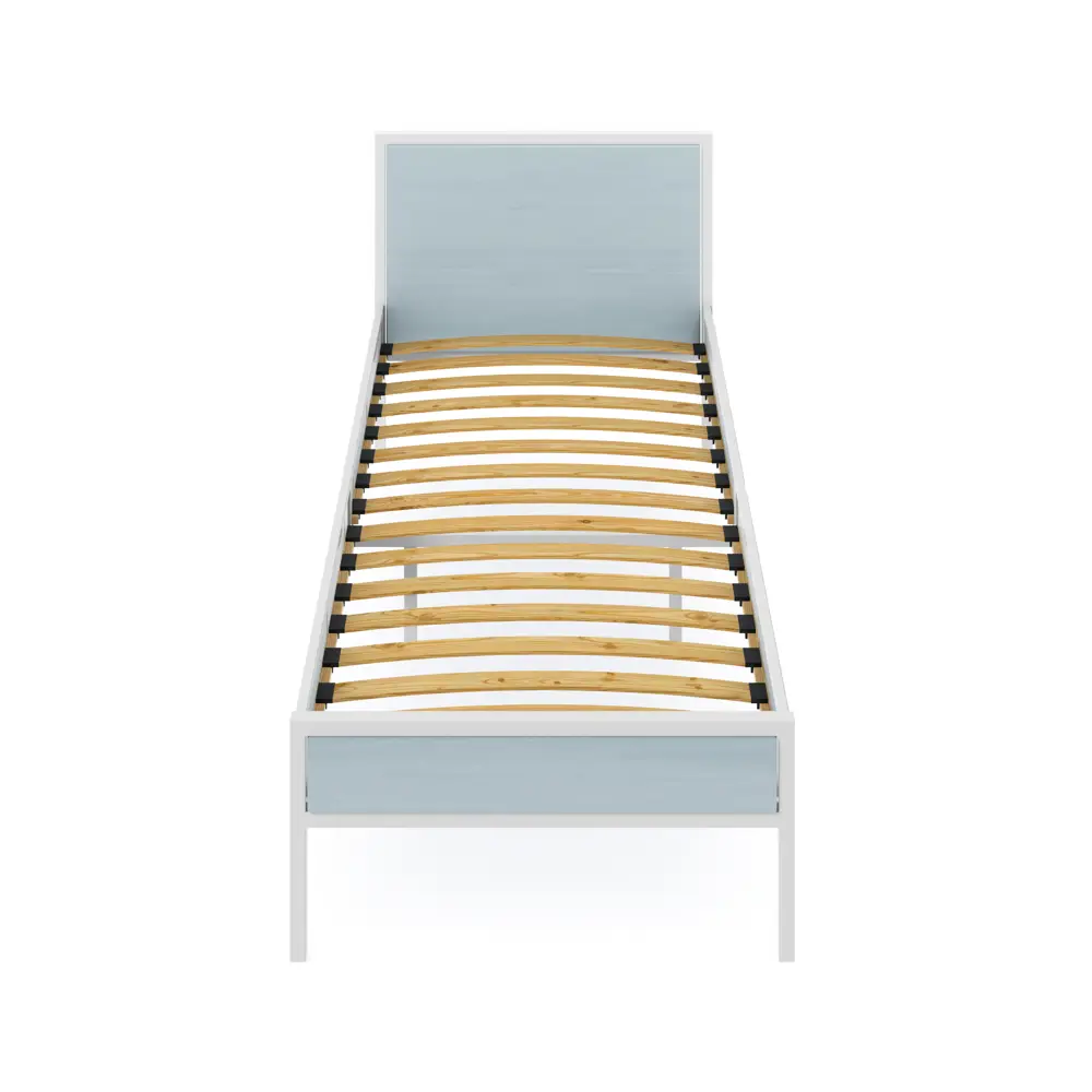 Фото 2 Кровать Solarius kr80loft-gol-white-orto 85 x 90 x 206 см сосна цвет голубой, белый Фото 2 Кровать Solarius kr80loft-gol-white-orto 85 x 90 x 206 см сосна цвет голубой, белый