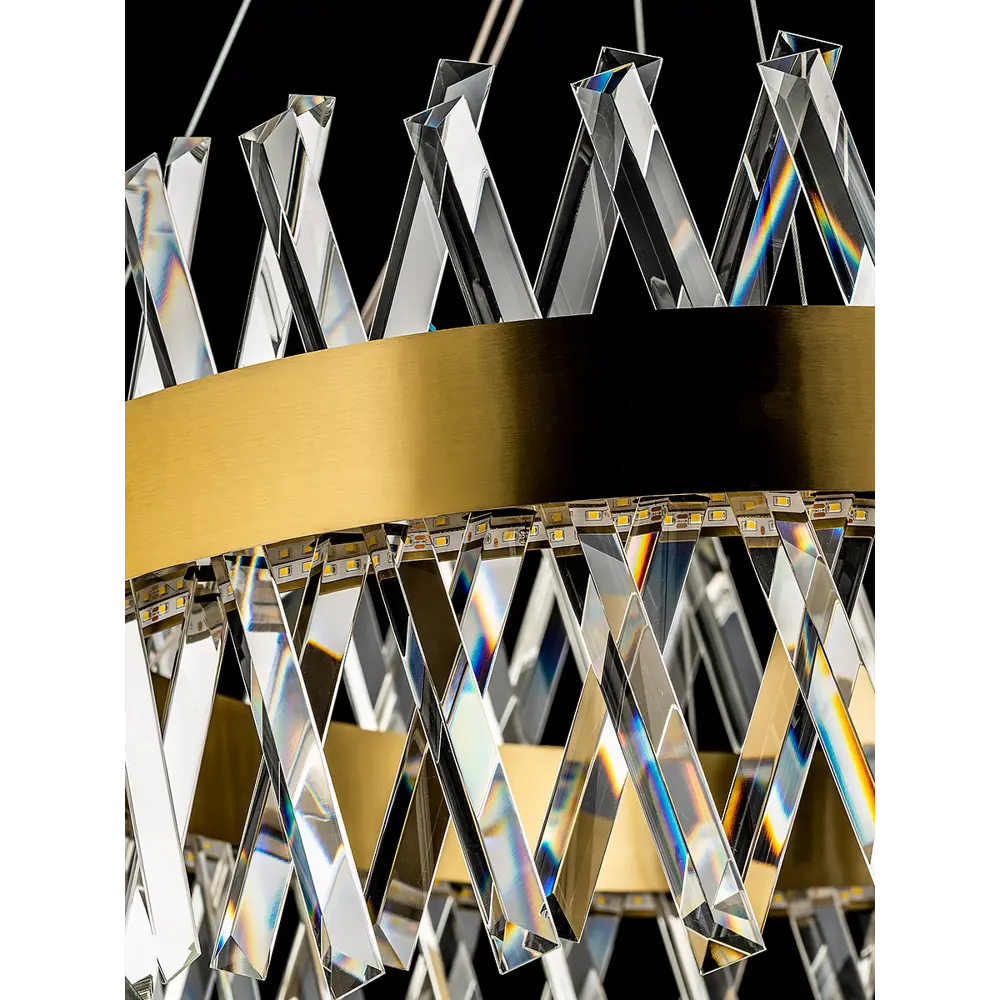 Фото 5 Люстра подвесная светодиодная Lightona Alm-3092-r 50 м² нейтральный белый свет цвет латунь Фото 5 Люстра подвесная светодиодная Lightona Alm-3092-r 50 м² нейтральный белый свет цвет латунь