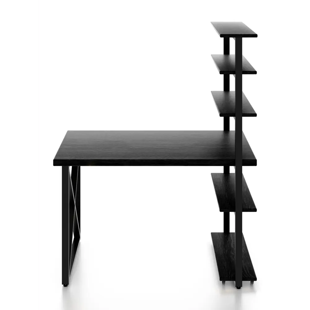 Фото 2 Стол Solarius loft с 5 полками столешница 40 мм 60x145x120 см крестообразные ножки сосна цвет антрацит Фото 2 Стол Solarius loft с 5 полками столешница 40 мм 60x145x120 см крестообразные ножки сосна цвет антрацит