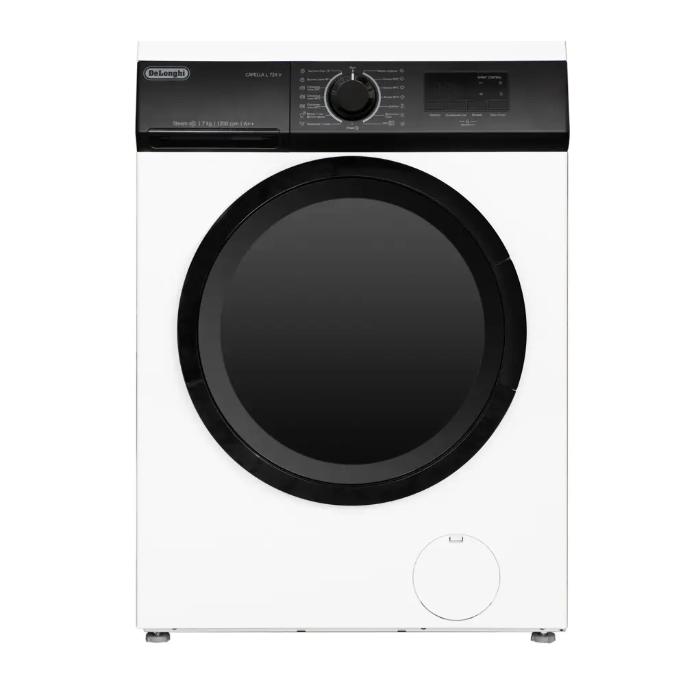 Фото Стиральная машина Delonghi Camilla l 724 v 60x85x40 см 7 кг цвет белый Фото Стиральная машина Delonghi Camilla l 724 v 60x85x40 см 7 кг цвет белый