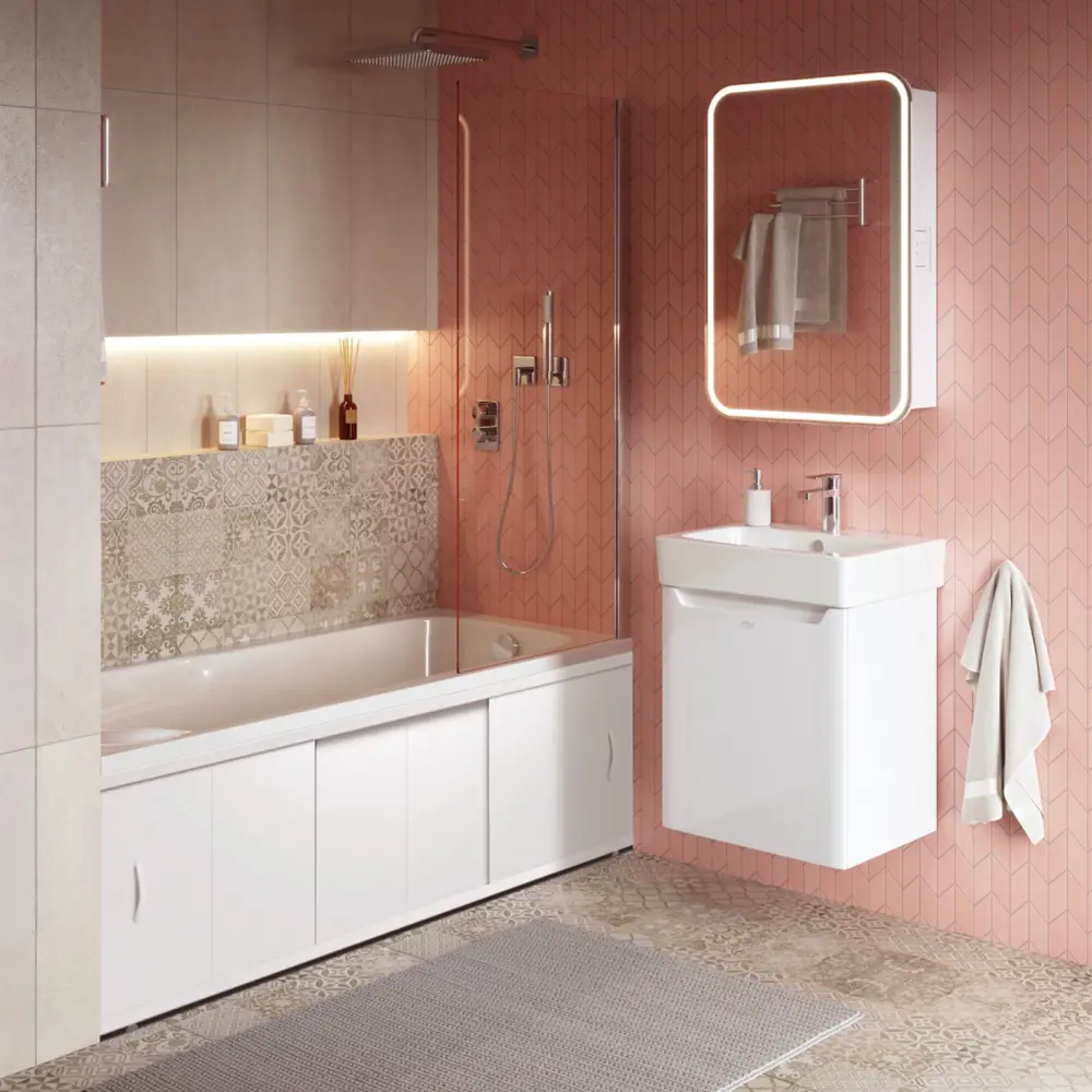 Фото 6 Экран под ванну Alavann Elegant plus 170 ALV1020001 168x54.5см цвет белый Фото 6 Экран под ванну Alavann Elegant plus 170 ALV1020001 168x54.5см цвет белый