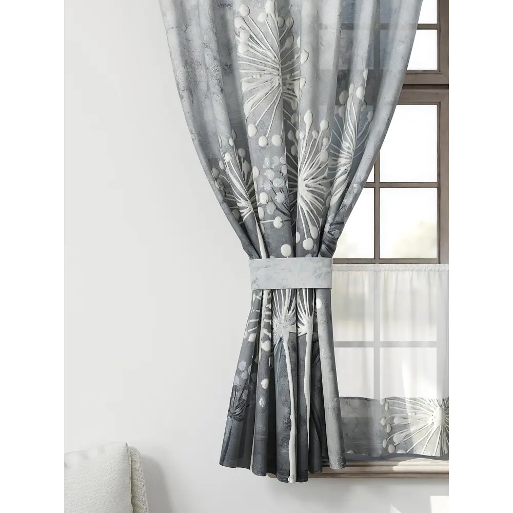 Фото 4 Комплект штор Comfy way CW705125-160 на шторной ленте 160x150 см цвет белый, серый Фото 4 Комплект штор Comfy way CW705125-160 на шторной ленте 160x150 см цвет белый, серый