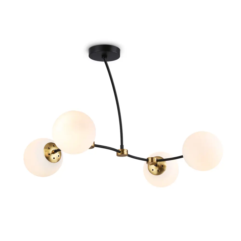 Фото Люстра на штанге светодиодная Ambrella light Tr2544 10 м² нейтральный белый свет цвет черный Фото Люстра на штанге светодиодная Ambrella light Tr2544 10 м² нейтральный белый свет цвет черный