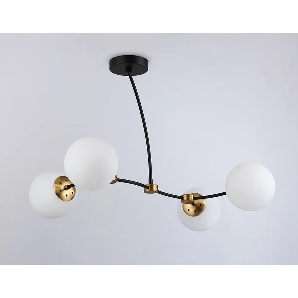 Фото 2 Люстра на штанге светодиодная Ambrella light Tr2544 10 м² нейтральный белый свет цвет черный Фото 2 Люстра на штанге светодиодная Ambrella light Tr2544 10 м² нейтральный белый свет цвет черный