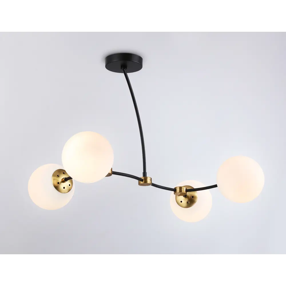 Фото 6 Люстра на штанге светодиодная Ambrella light Tr2544 10 м² нейтральный белый свет цвет черный Фото 6 Люстра на штанге светодиодная Ambrella light Tr2544 10 м² нейтральный белый свет цвет черный