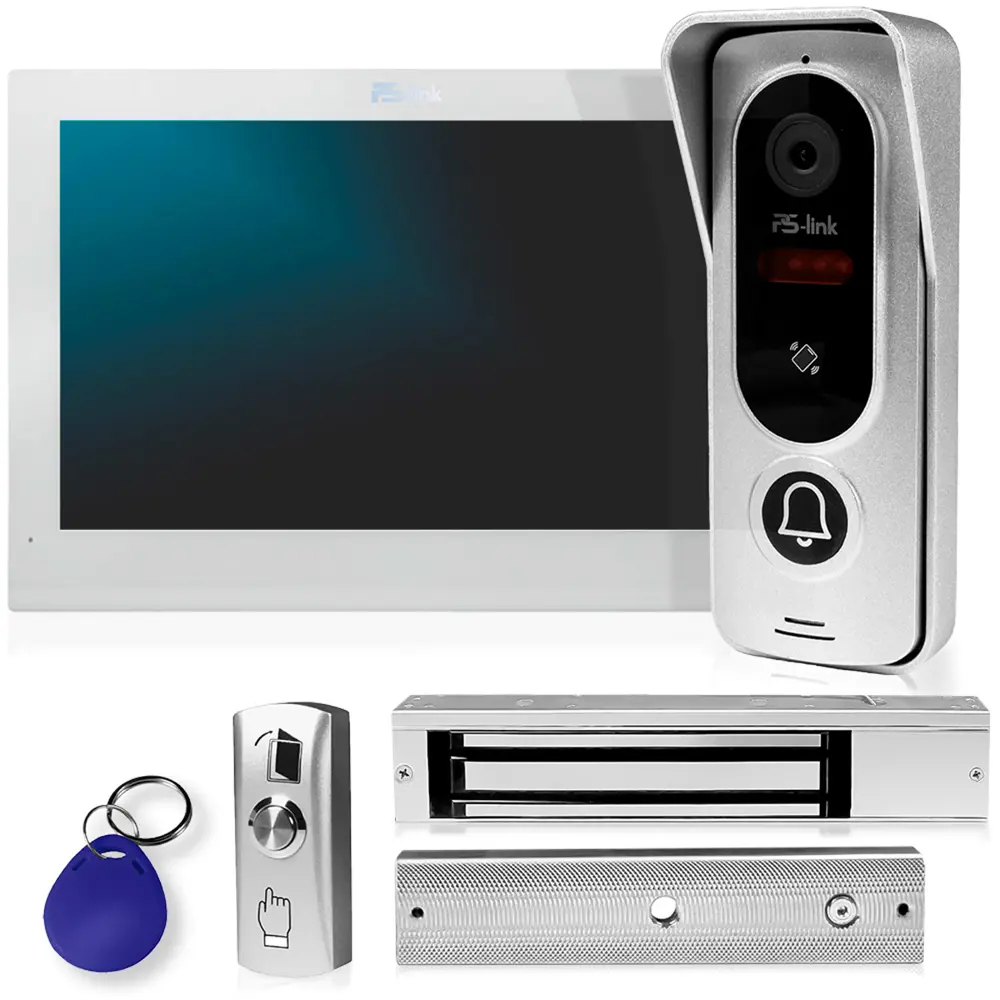 Фото Комплект Wi Fi видеодомофона Ps-link KIT-1321WS-35 10" цвет серебристый Фото Комплект Wi Fi видеодомофона Ps-link KIT-1321WS-35 10" цвет серебристый