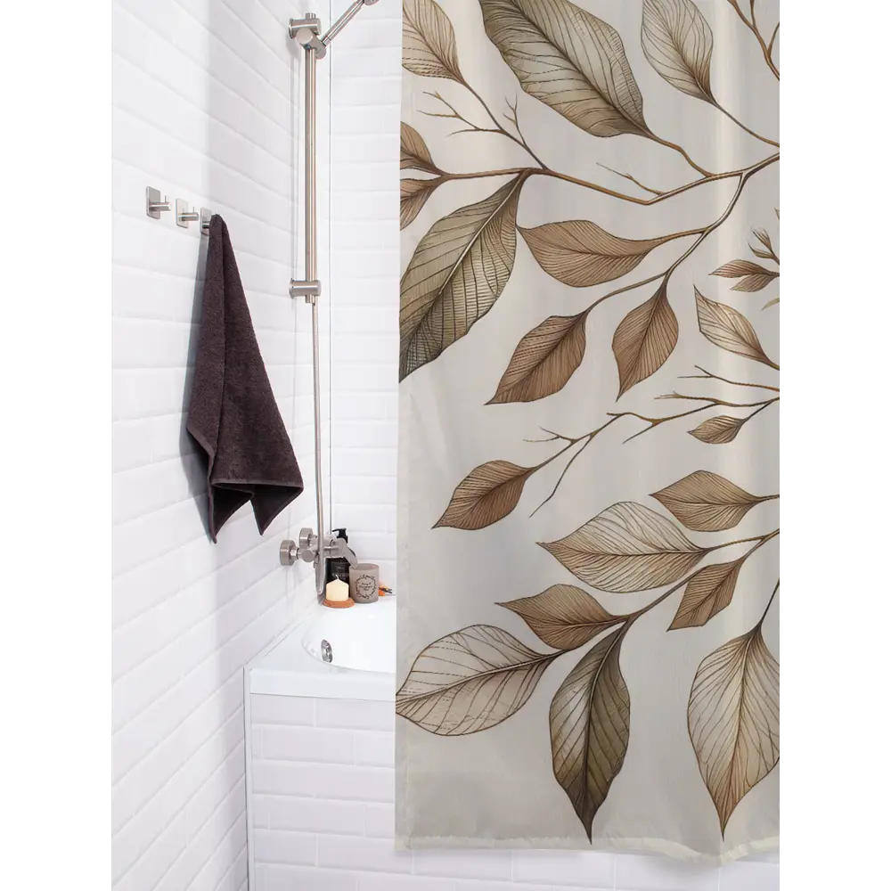 Фото 3 Шторка для ванной комнаты JOYARTY sc_sd1670 200x180см цвет разноцветный