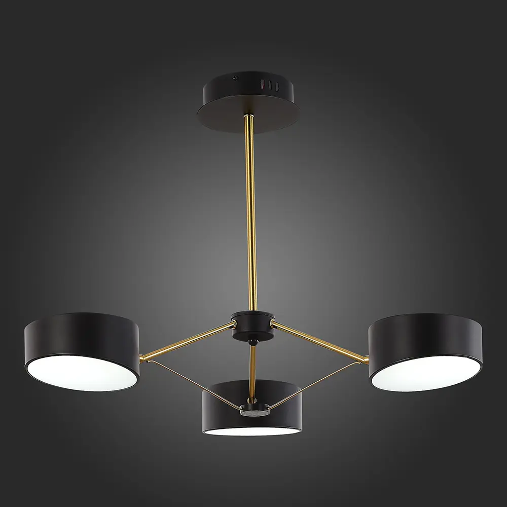 Фото 4 Светильник настенно-потолочный светодиодный ST LUCE SLE6005-402-03 Valle 11 м² холодный белый свет цвет золото Фото 4 Светильник настенно-потолочный светодиодный ST LUCE SLE6005-402-03 Valle 11 м² холодный белый свет цвет золото