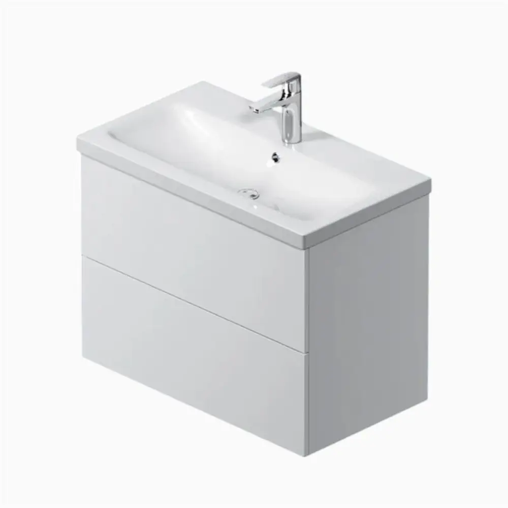 Фото Тумба AM.PM GEM M90-FHX0752-WC0752WG подвесная, 75 см, 2 ящика push-to-open, белый глянец, с раковиной Фото Тумба AM.PM GEM M90-FHX0752-WC0752WG подвесная, 75 см, 2 ящика push-to-open, белый глянец, с раковиной