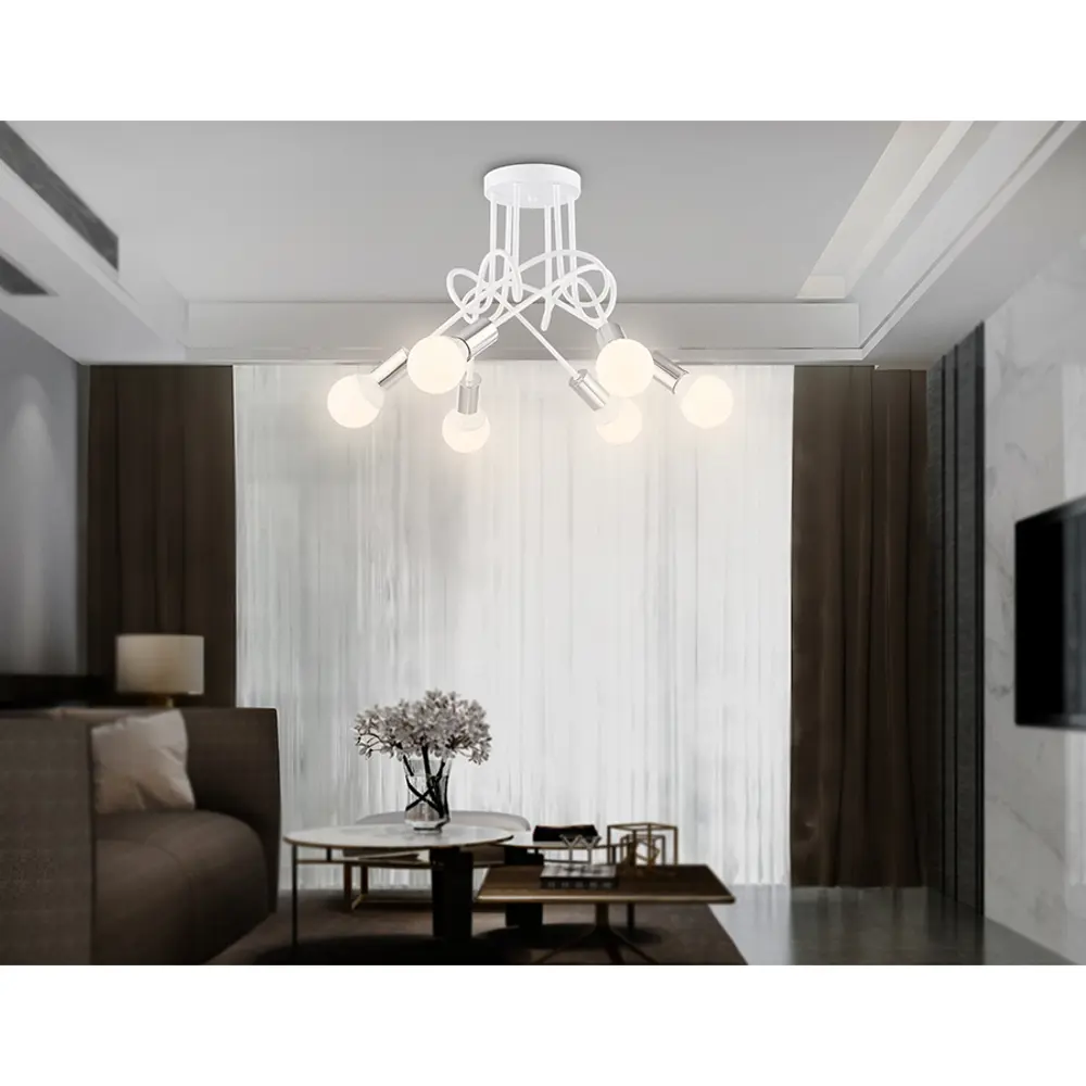 Фото 11 Люстра на штанге светодиодная Ambrella light Tr80417 12 м² нейтральный белый свет цвет белый Фото 11 Люстра на штанге светодиодная Ambrella light Tr80417 12 м² нейтральный белый свет цвет белый