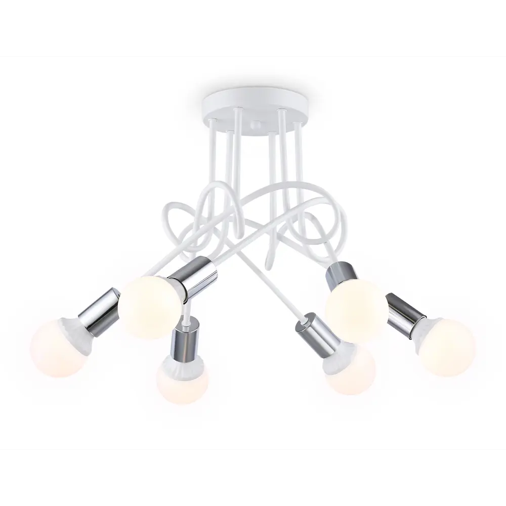 Фото 2 Люстра на штанге светодиодная Ambrella light Tr80417 12 м² нейтральный белый свет цвет белый Фото 2 Люстра на штанге светодиодная Ambrella light Tr80417 12 м² нейтральный белый свет цвет белый