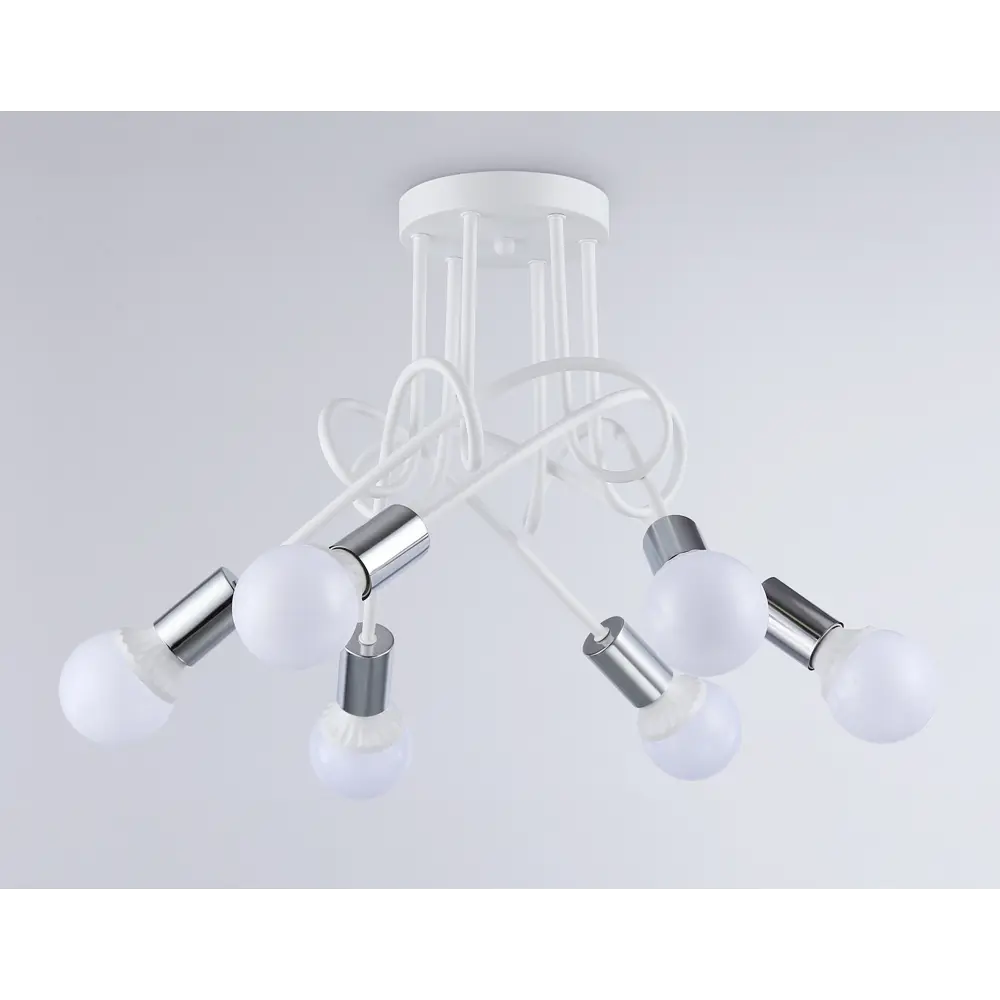 Фото 5 Люстра на штанге светодиодная Ambrella light Tr80417 12 м² нейтральный белый свет цвет белый Фото 5 Люстра на штанге светодиодная Ambrella light Tr80417 12 м² нейтральный белый свет цвет белый