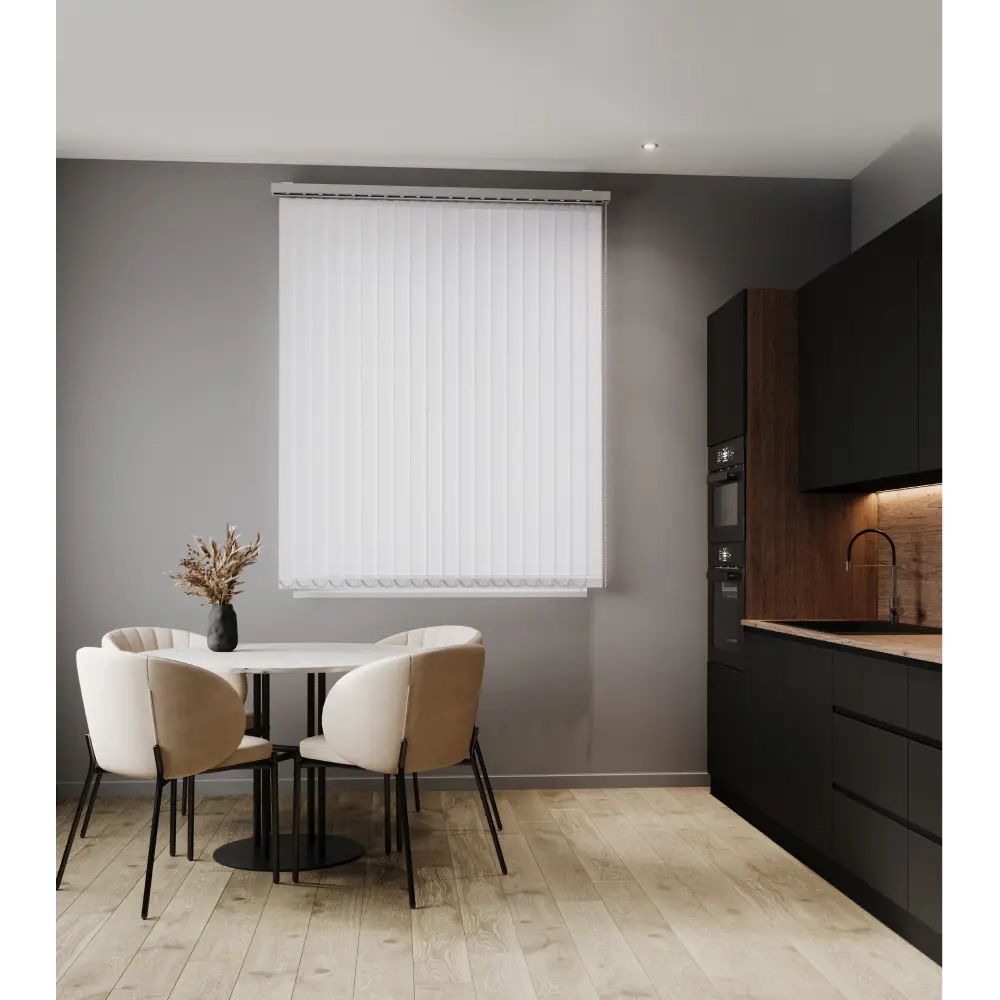 Фото Комплект вертикальных жалюзи Унистайл Vzhblbel 150x220 см алюминий цвет белый глянец Фото Комплект вертикальных жалюзи Унистайл Vzhblbel 150x220 см алюминий цвет белый глянец