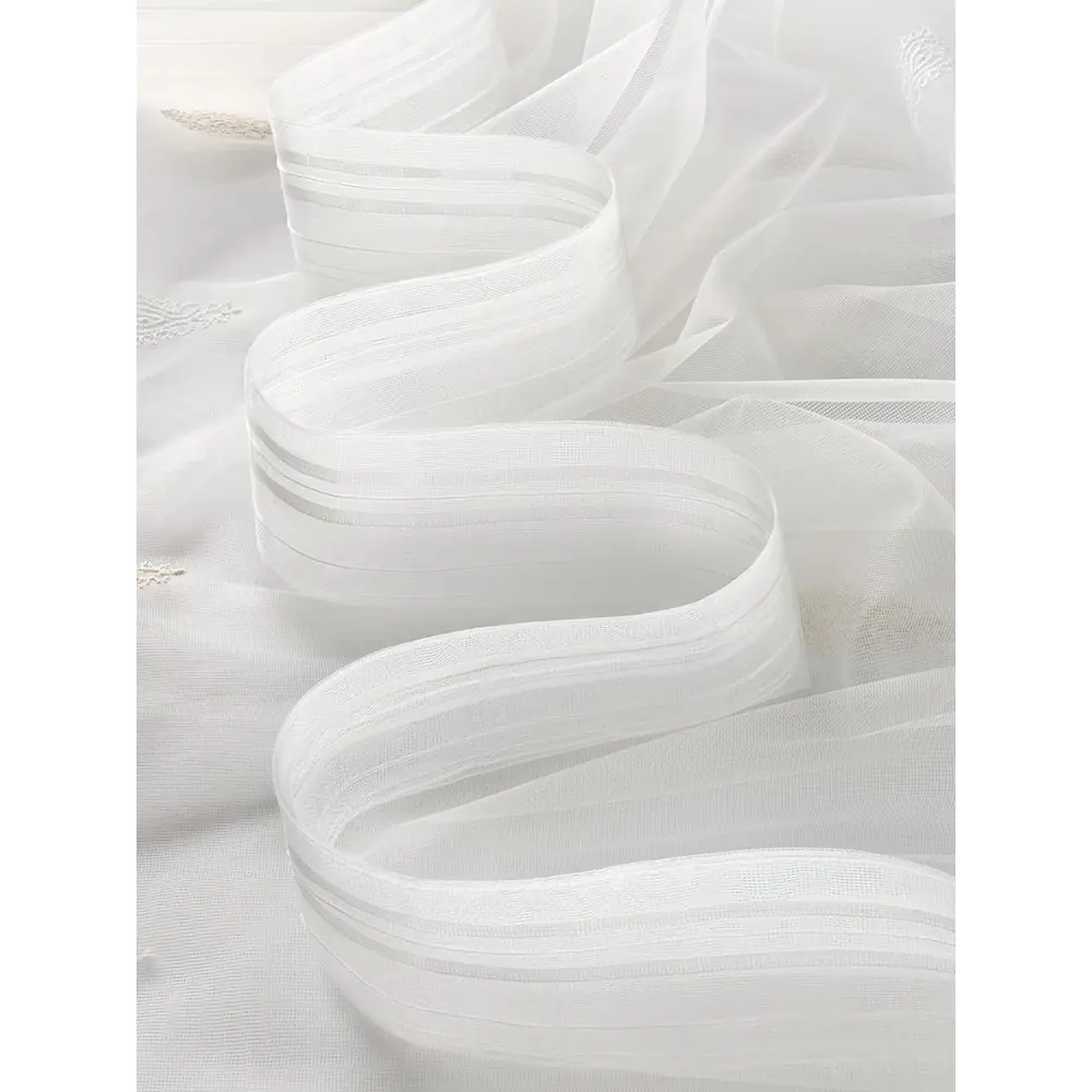 Фото 5 Штора Arya home 8001885869487 на шторной ленте 250x300 см цвет белый золото Фото 5 Штора Arya home 8001885869487 на шторной ленте 250x300 см цвет белый золото