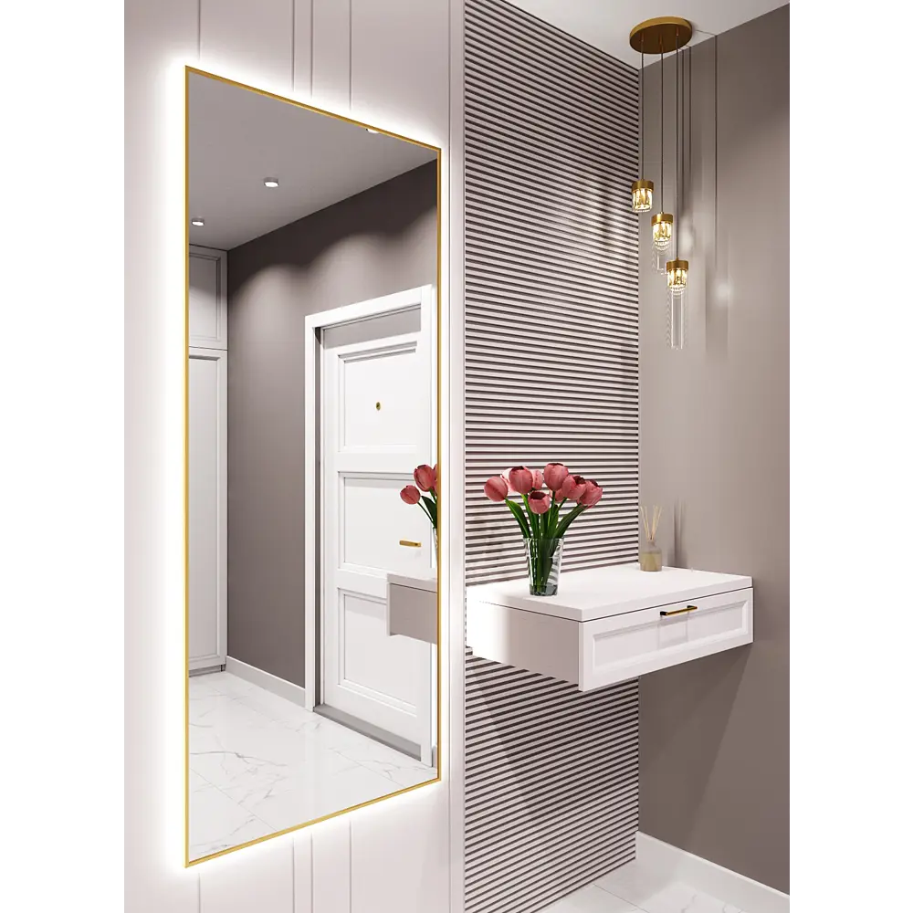 Фото 3 Зеркало со встроенной подсветкой One mirror 17060зсх 60x170 см Фото 3 Зеркало со встроенной подсветкой One mirror 17060зсх 60x170 см